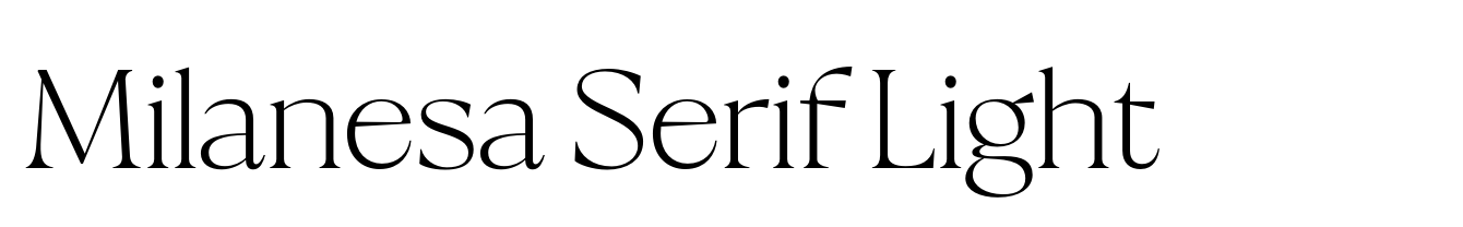 Milanesa Serif Light